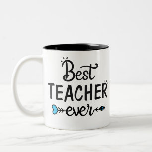 Best Teacher ever Two-Tone Coffee Mug