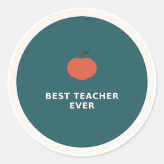Best Teacher Ever Vinyl Sticker