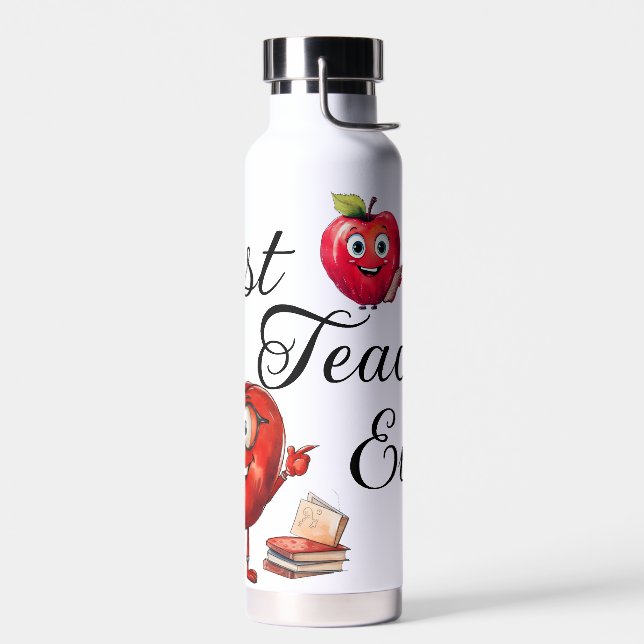 Best Teacher Ever  Water Bottle (Left)