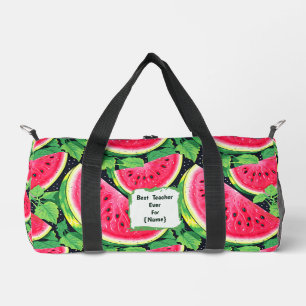 Best Teacher Ever – Watermelon Duffle Bag