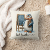 Best Teacher Ever Winter Penguin Design