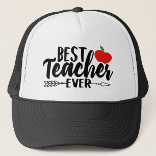 Best Teacher ever word hat
