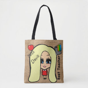 Best Teacher Fourre-tout - Sac Caricature Personna