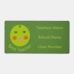 Best Teacher Happy Apple Custom Desk Mat