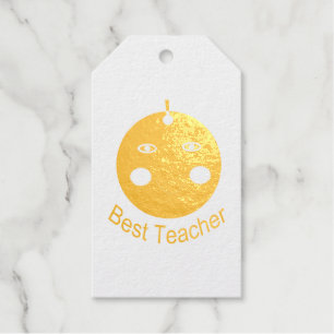Best Teacher Happy Apple Custom Gift Tags