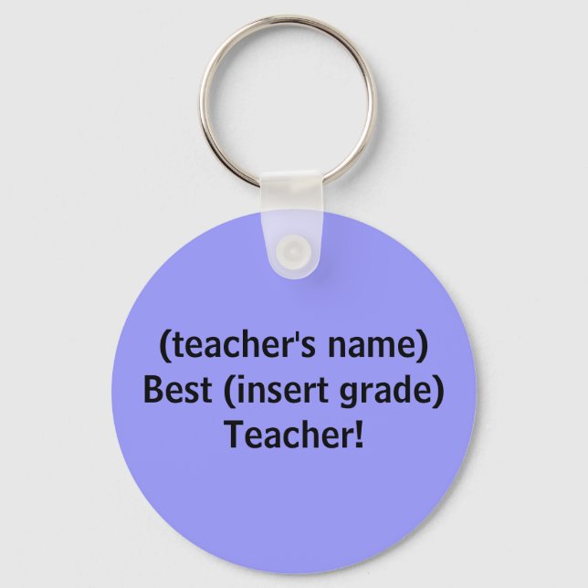 Best Teacher! - keychain (Front)