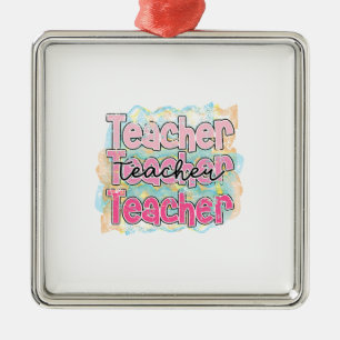 Best Teacher Metal Ornament