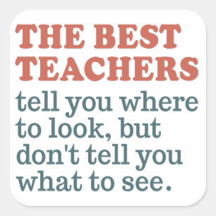 BEST TEACHERS custom colour stickers