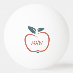BEST TEACHERS custom monogram ping pong balls