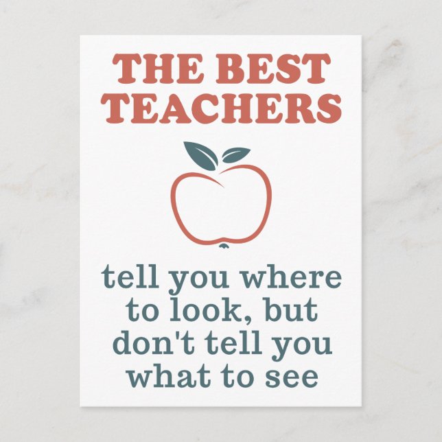 BEST TEACHERS postcard (Front)