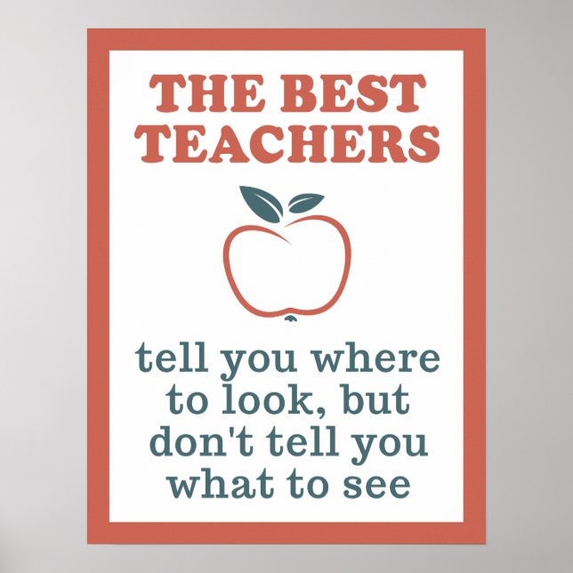 BEST TEACHERS poster (Front)