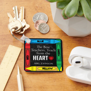 Best Teachers, Teach from the Heart   Teacher  Keychain