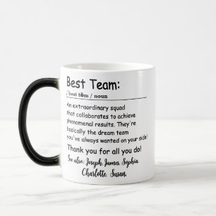 Best Team Definition employee appreciation Custom Magic Mug