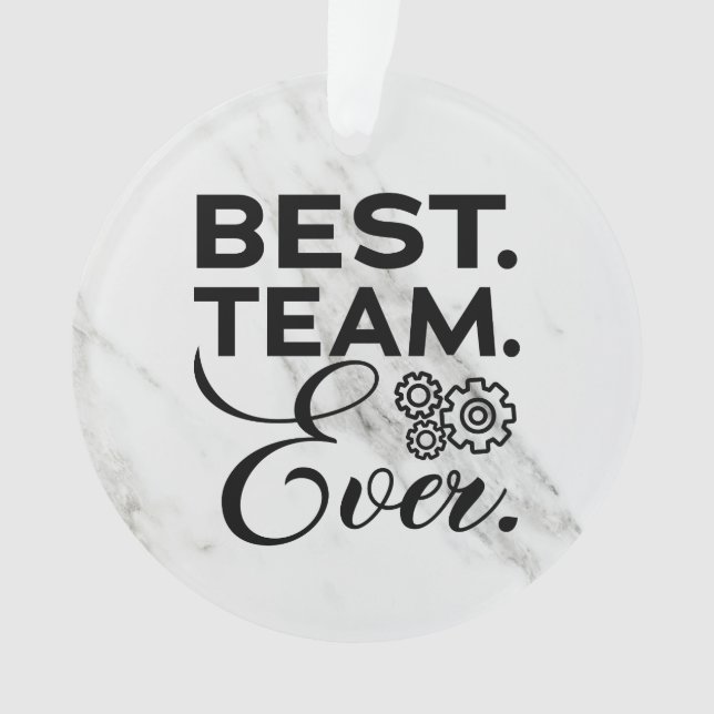 Best team ever, Appreciation Gifts for Employees Ornament (Front)