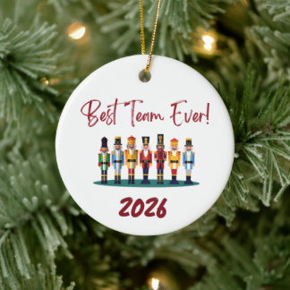 Best Team Ever Coworker Ceramic Ornament