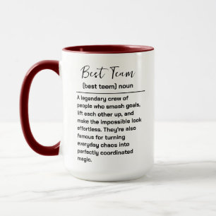 Best Team Ever   Fun Modern Team Appreciation Mug