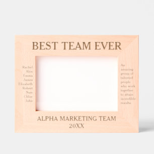 Best Team Ever Personalized Employee Appreciation Etched Frames