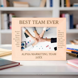 Best Team Ever Personalized Employee Appreciation Etched Frames