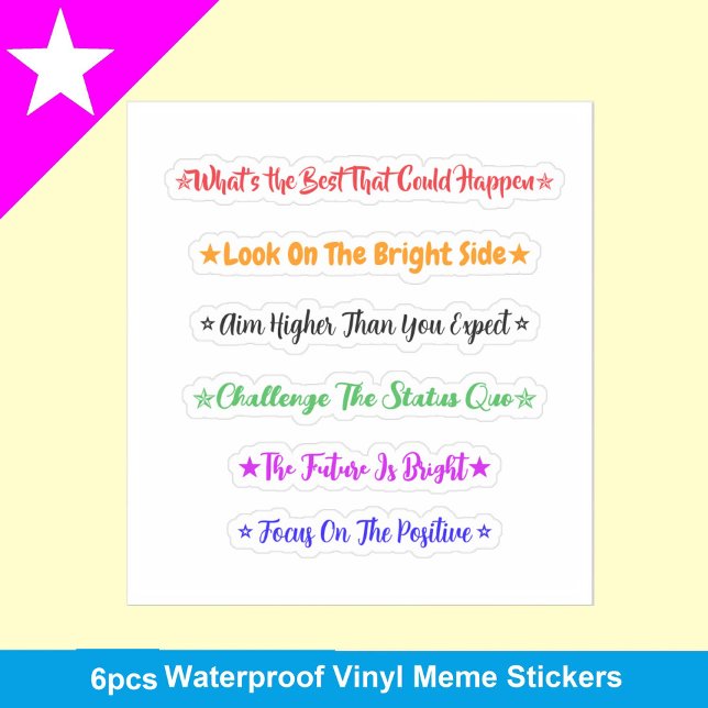 Best That Could Happen Memes | Waterproof Positive (What's the Best That Could Happen Waterproof Mental Health Sticker Handdrawn Self Love Gift)