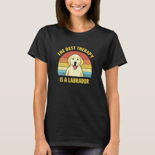 Best Therapy Is A Labrador Retriever Puppy Design T-Shirt
