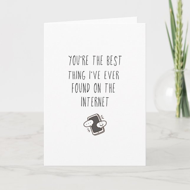 Best Thing on the Internet | Online Dating Holiday Card (Front)