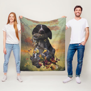Best Times of Day to Hunt , GSP      Fleece Blanket