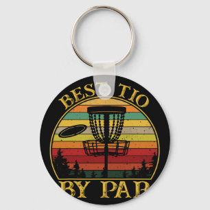 Best Tio By Par Funny Disc Golfing Uncle Keychain