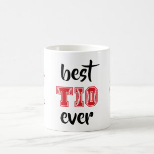 Best Tio Ever Personalized Red Baseball Coffee Mug