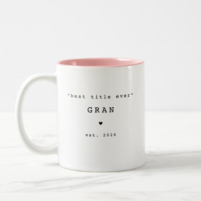 Best Title Ever Gran Custom Mug (Left)