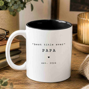 Best Title Ever Papa Custom Mug