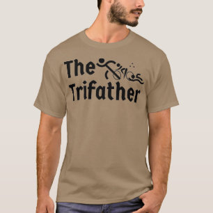 Best Triathlon Dad Ever I Support My Fathers Three T-Shirt