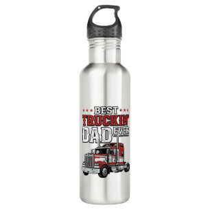 Best Truckin Dad Ever Vintage Truck Shirt Design_1 710 Ml Water Bottle