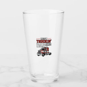 Best Truckin Dad Ever Vintage Truck Shirt Design_1 Glass
