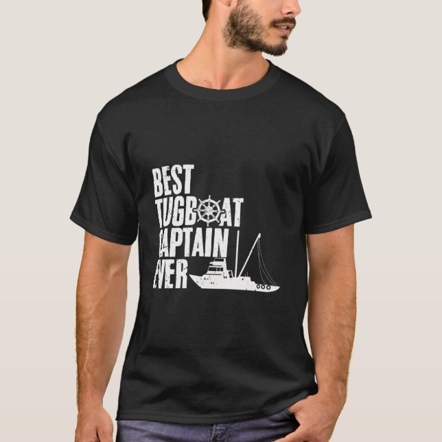 Best Tugboat Captain Ever Awesome Tugging Expert T T-Shirt (Front)