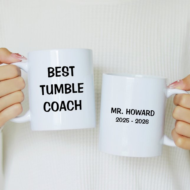 Best Tumble Coach with Name Coffee Mug (Creator Uploaded)