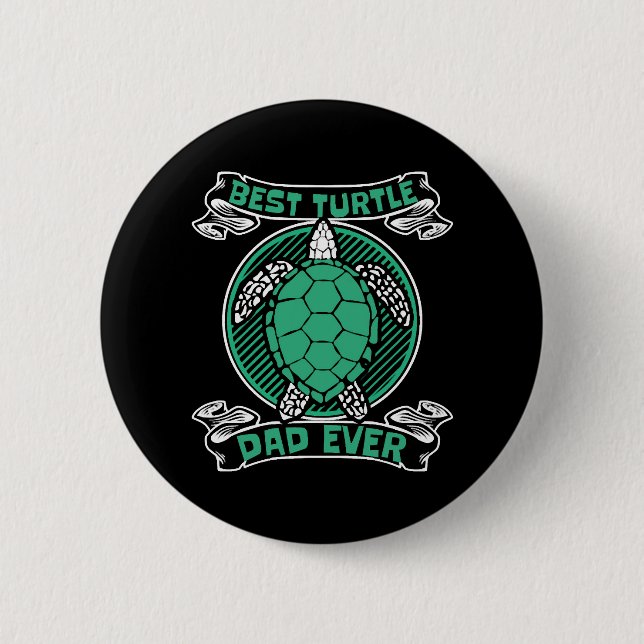 Best Turtle Dad Ever Alligator Snapping Lover 2 Inch Round Button (Front)