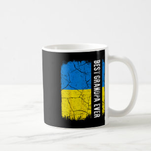 Best Ukrainian Grandpa Ever Ukraine Flag Father's Coffee Mug