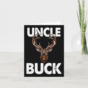 Best Uncle Buck Ever Funny Men Hunting Deer Buck Card