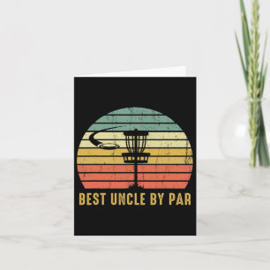 Best Uncle By Par Funny Disc Golf Gift For Men Card