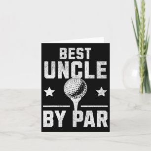Best Uncle By Par Funny Disc Golf Gift For Men Card
