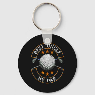 Best Uncle By Par Golf Lover Sports Fathers Day Gi Keychain