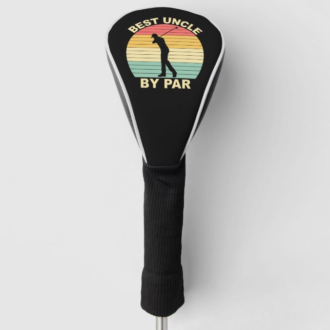 Best Uncle By Par - Golfing Golf Head Cover (Front)