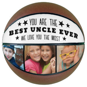 Best Uncle Ever 3 Photo Collage Black And White Basketball