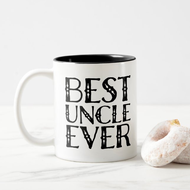 Best Uncle Ever - Birthday Gift - Father's day Mug (With Donut)
