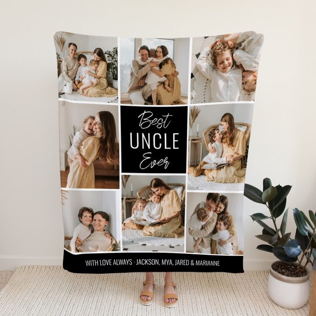 Best UNCLE Ever Custom Fleece Blanket (Creator Uploaded)