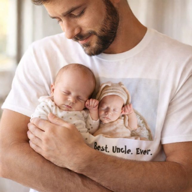 Best Uncle Ever Custom Photo T-Shirt (Creator Uploaded)