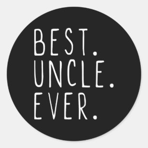 Best Uncle Ever Family Cool  Classic Round Sticker