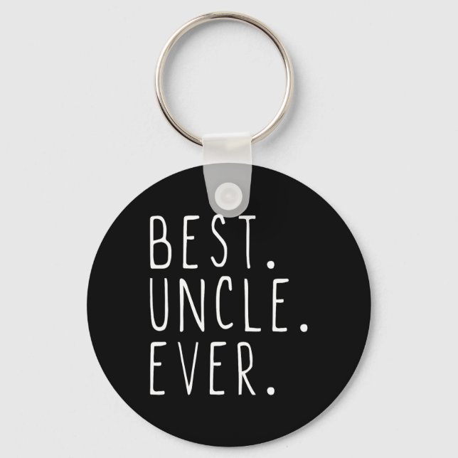 Best Uncle Ever Family Cool  Keychain (Front)