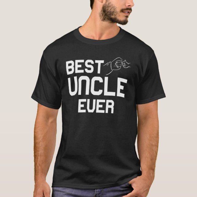 Best Uncle Ever Fist Bump Niece Nephew Appreciatio T-Shirt (Front)