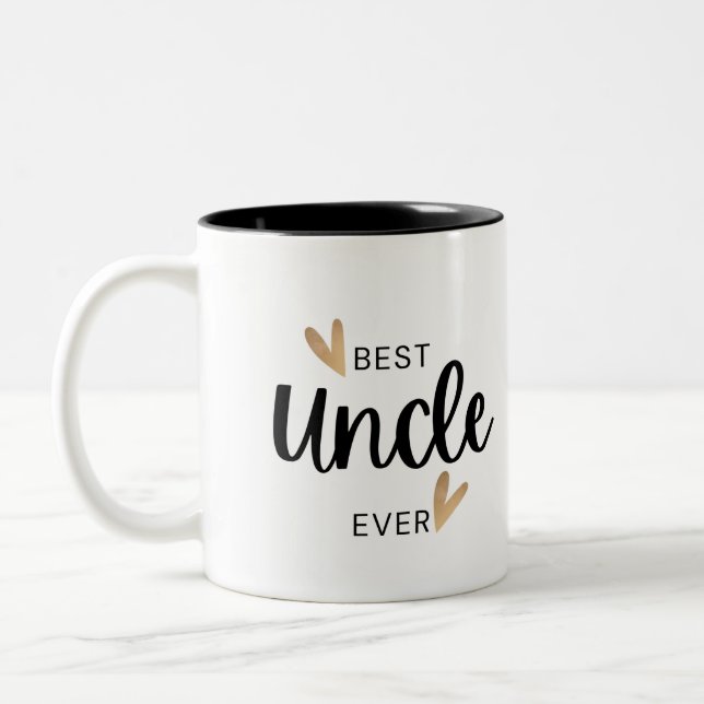 Best Uncle Ever  Two-Tone Coffee Mug (Left)